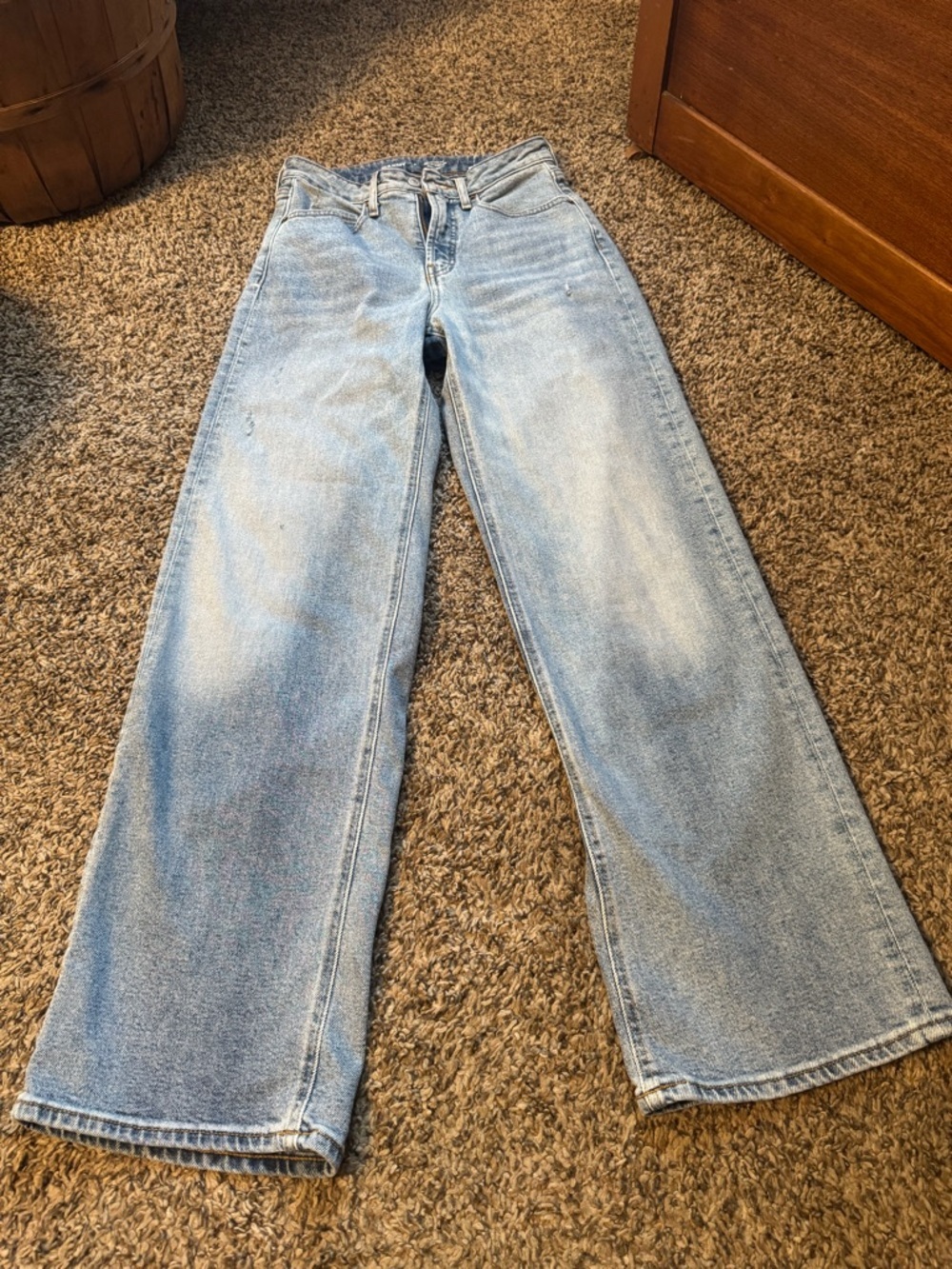 Old Navy Light Blue Wide-Leg Women's Jeans